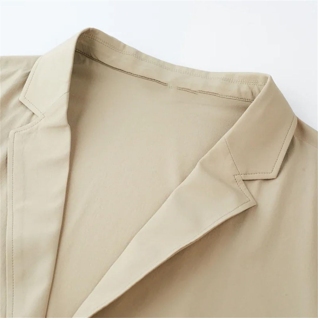 Men's Lightweight Breathable Slim Fit Ice Silk Casual Jacket for Summer